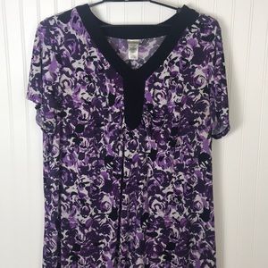 Just My Size JMS plus size 4X floral dress box49
